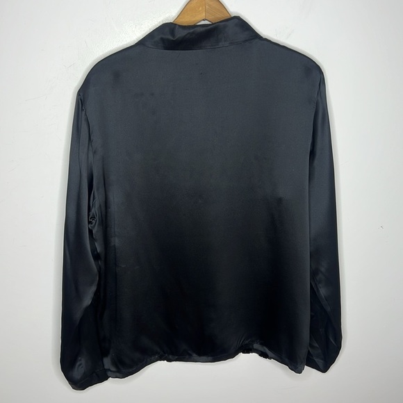 Vintage Diane Von Furstenberg Silk Velvet Burnout Button Up Collard Blouse - Picture 5 of 8